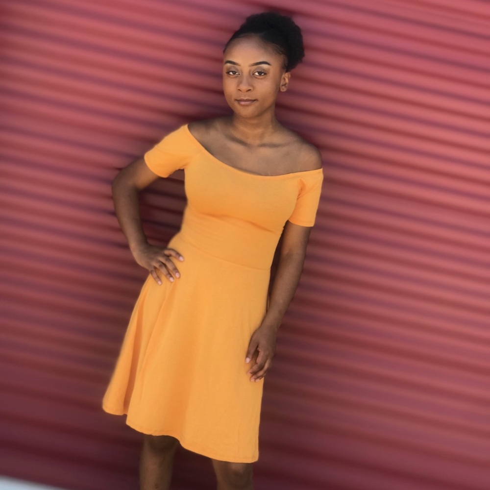 Sunny Days Criss Cross Back Dress(Golden Yellow)